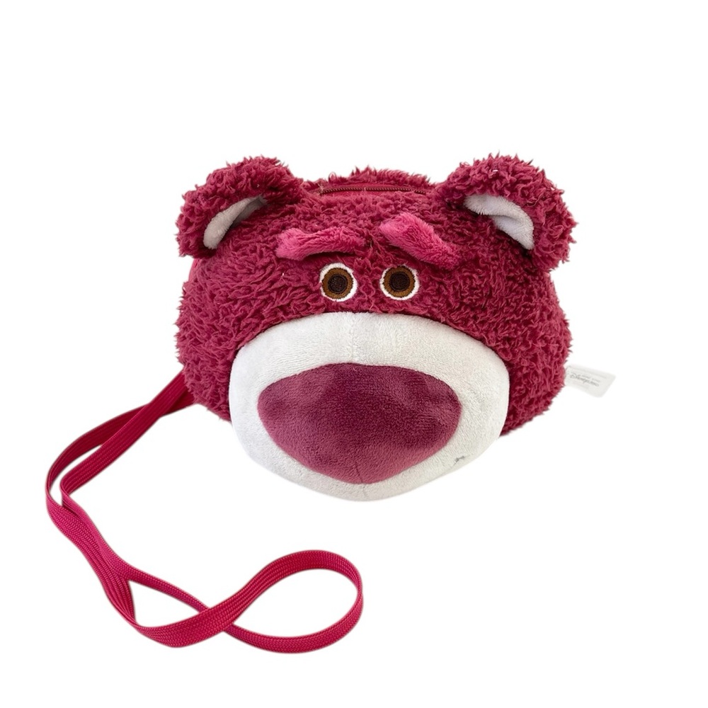 Disneyland Hong Kong Toy Story Lotso Bear Strawberry Coin Bag Phone Bag Plush